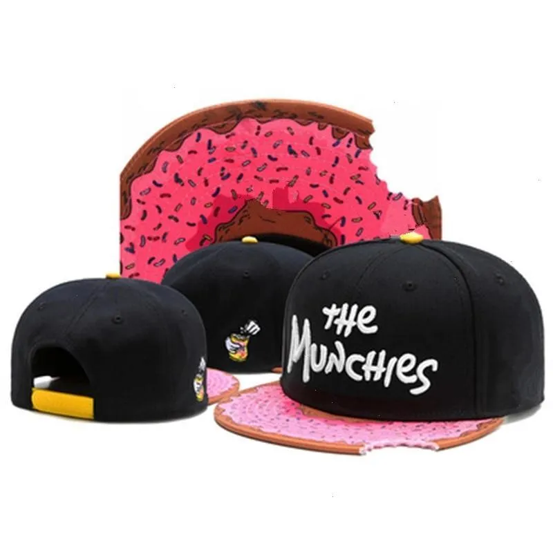 The Munchies Berretto da baseball Snack Rosa Snapback Uomo Donna Adulto Berretti da golf Hip Hop Cappelli da sole casual all'aperto Bone269a