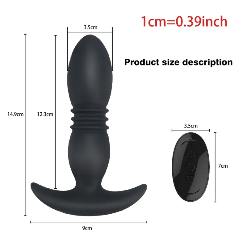 12 frequenz Teleskop Plug Prostata Vibrator Fernbedienung Massager Butt Stimulation Erwachsene sexy Spielzeug Drop Shipping