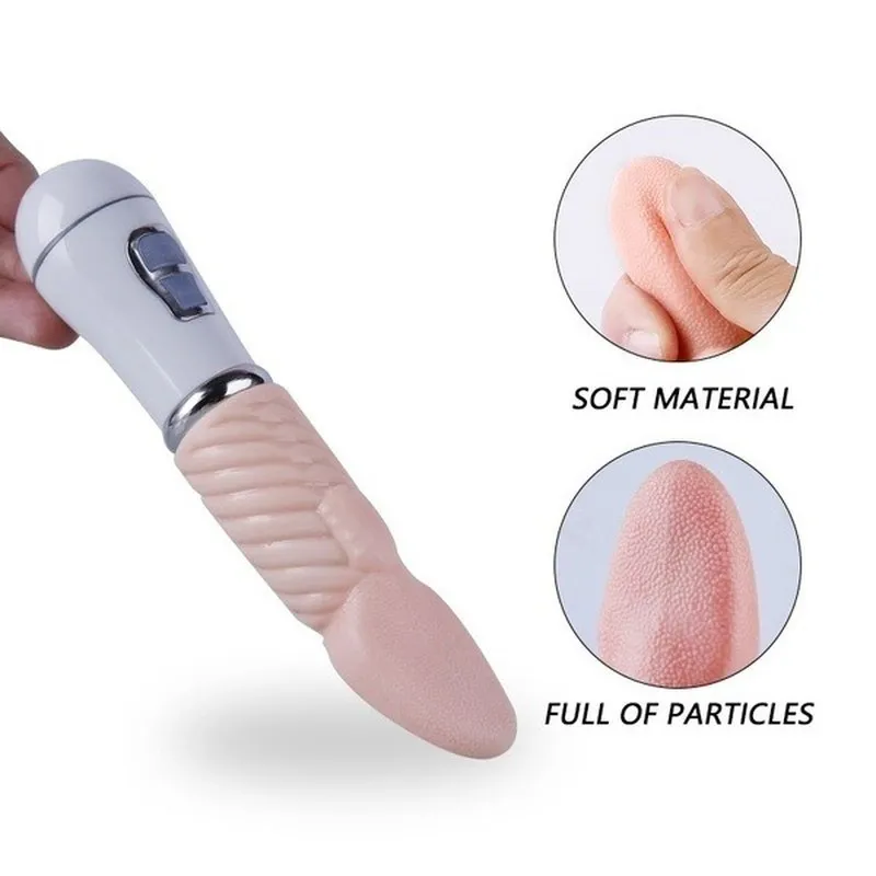 Wibrator z lizaniem języka dla kobiet g stymulator łechtaczki pochwę anal sutki lizanie masaż masturbator seksowne zabawki