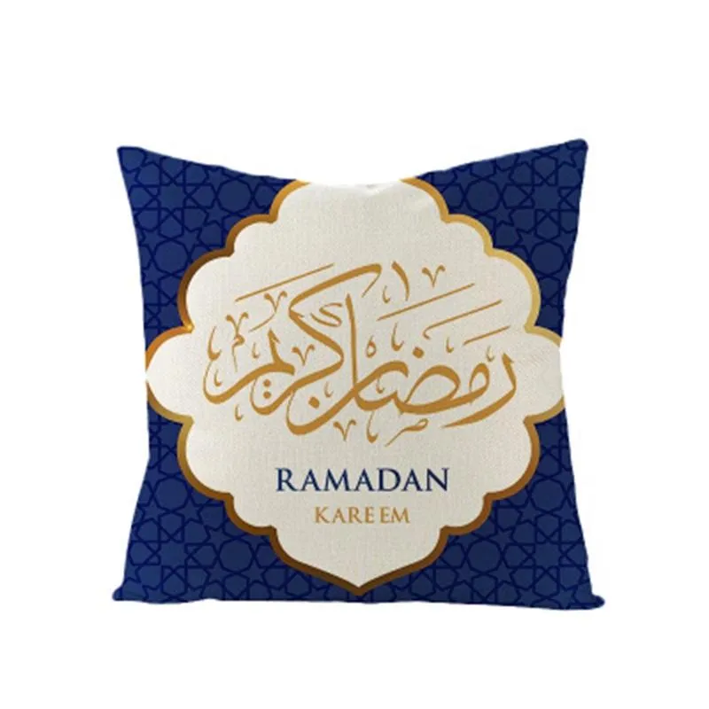 Taie d'oreiller imprimée Style musulman Ramadan, housse de coussin, pour la maison, lit, canapé, chaise, décoration populaire, vente en gros