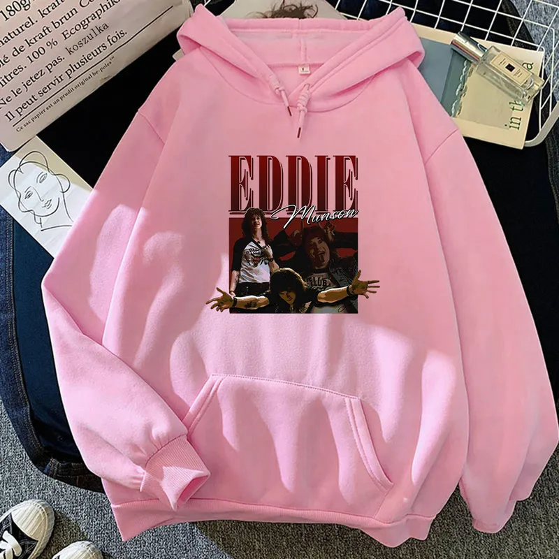 Eddie Munson Hoodie Womenmen Streetwear Eesthetic Demon Hoodies unisex rolig Harajuku hooded tröjor hoody kawaii kläder 220816