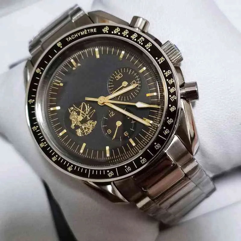 Classic Mens Watch 50 -årsjubileum Automatisk mekanisk rörelse Jam Bond 007 Digner Watch Space Montre de Luxe Stainls Luxury286x