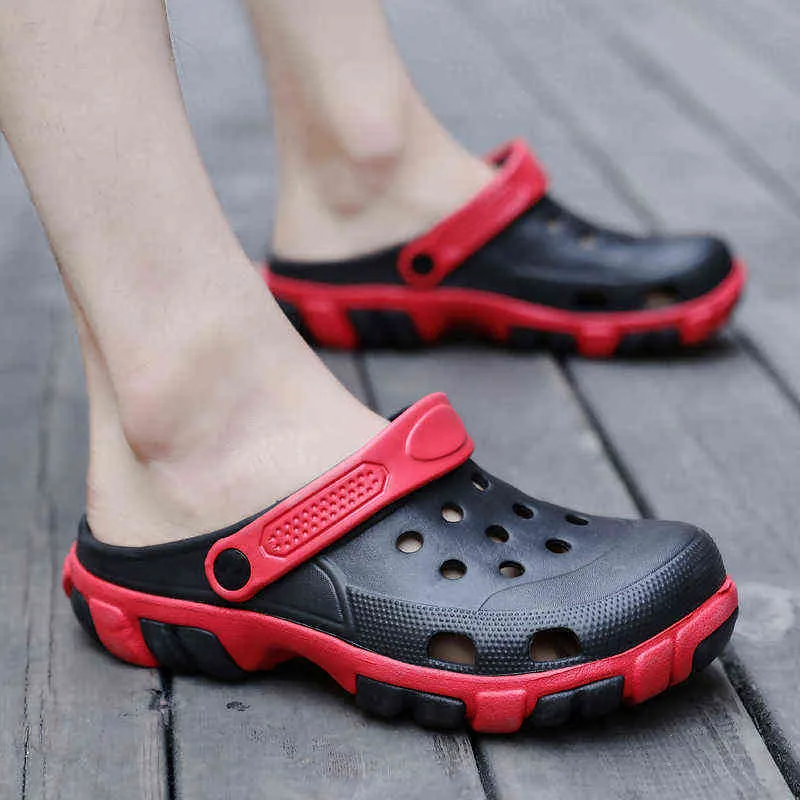 Zapatos de playa 2022, zapatos de playa con suela gruesa antideslizante para hombres de verano, sandalias a la deriva