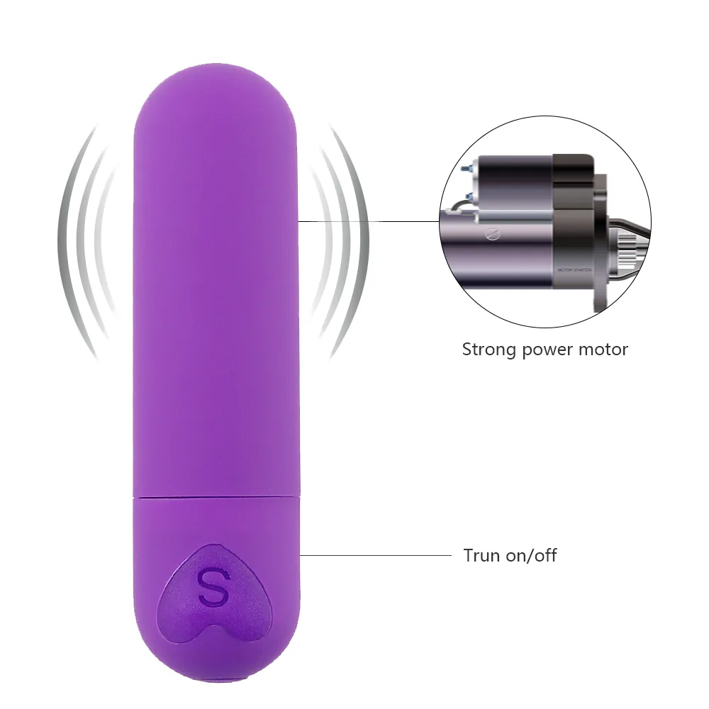 Mini Vibrador de Bullet Vibratador de Multi-Speed ​​Mini Vibrador Vibratório Vibratório Brinquedos Sexy para Mulher Vibradores USB de Produto Adulto