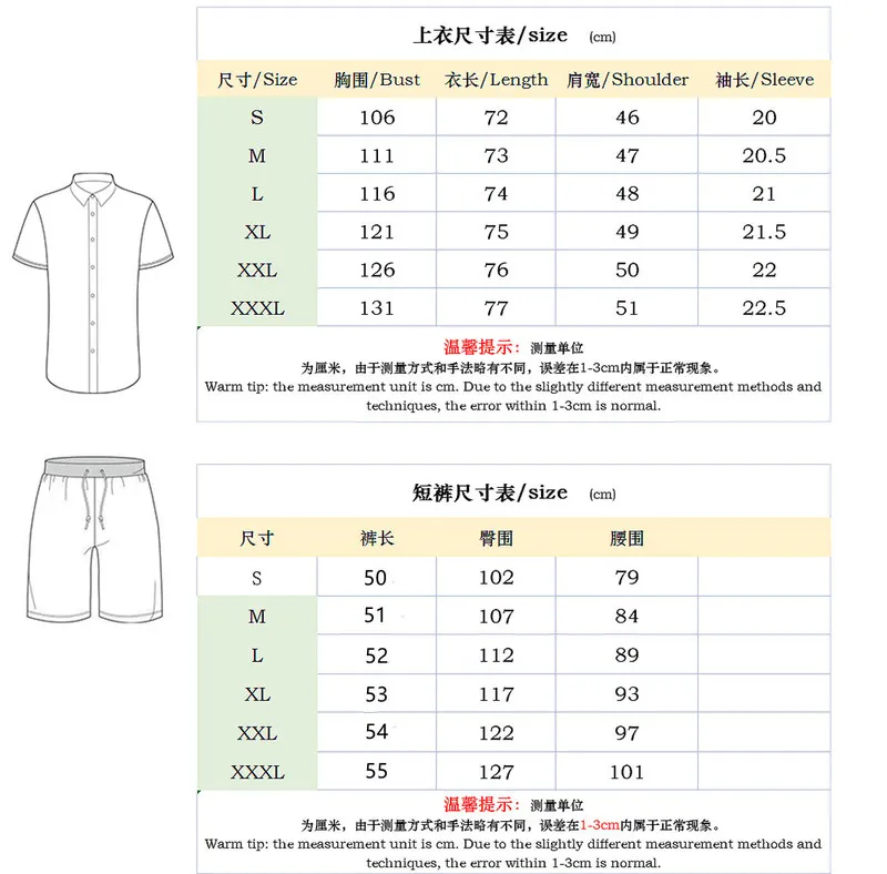 Summer Lapel Fashion Street Print Suit Men's Beach Casual Sport Zipper Polo Short Sleeve Shorts 2-Piece Suit 220726