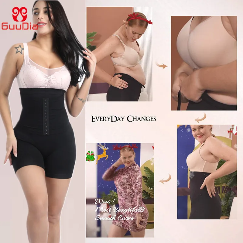 Guudia Firma Kontrola brzucha ShapeWear Shorts Trainer Trainer Shaper Hiwaist Butt Lifter Udanie Szczyprzakie