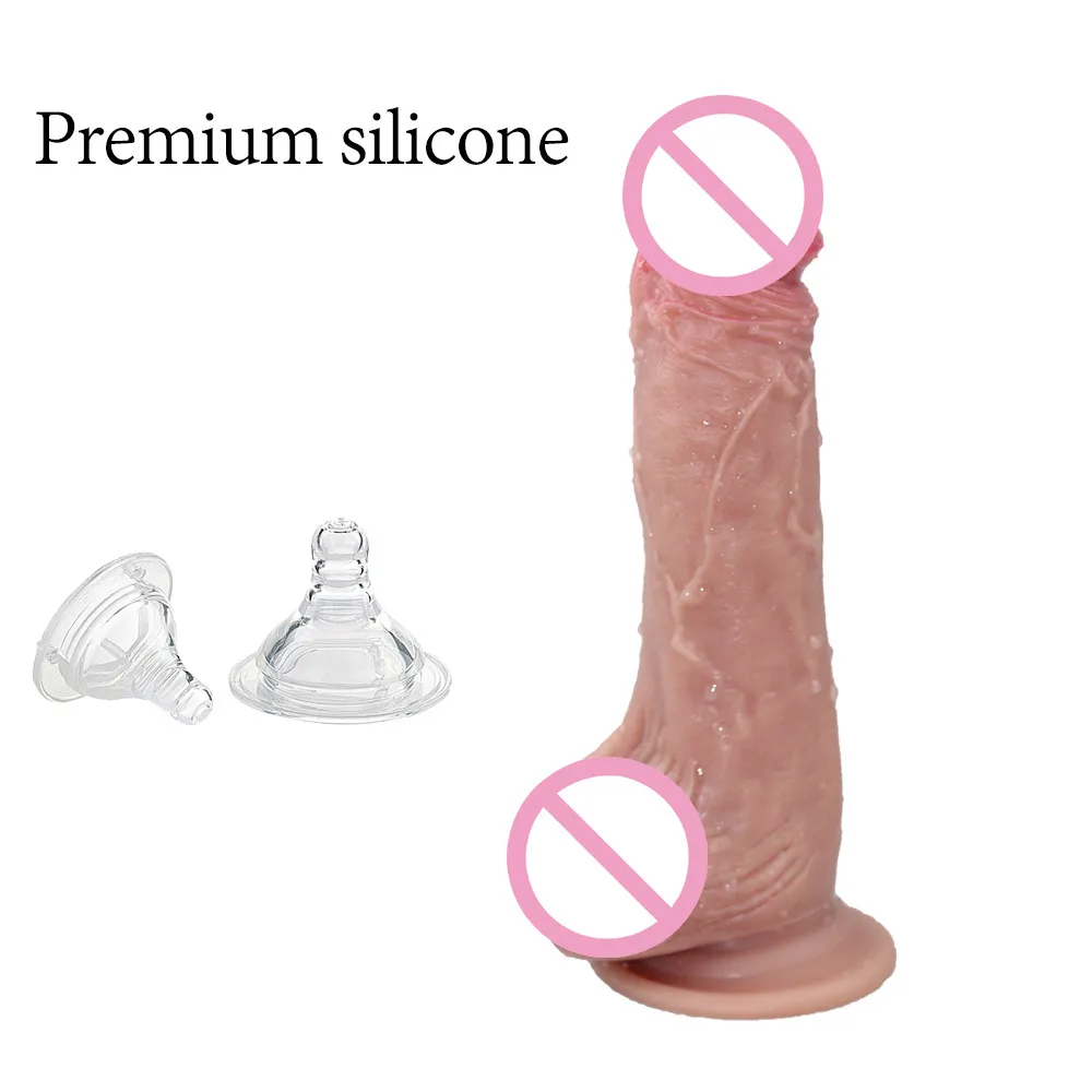 Grote lul op Suction Cup Dildo Realisitic Faloimitator Phallus volwassenen Sexy Erotische intieme Toys Rubber Phalos voor vrouwenwinkel
