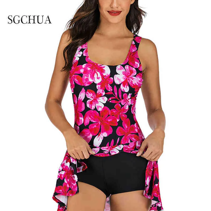 セクシーな花柄のワンピース大型水着を閉めたプラスサイズの水着プールビーチの女性用水泳スーツY220423のボディー浴スーツ