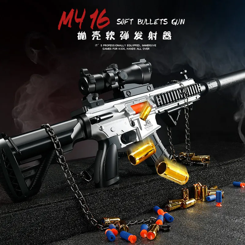 M416 Soft tango x toy Gun with Shells - Graffiti Rifles Sniper Shooting ...