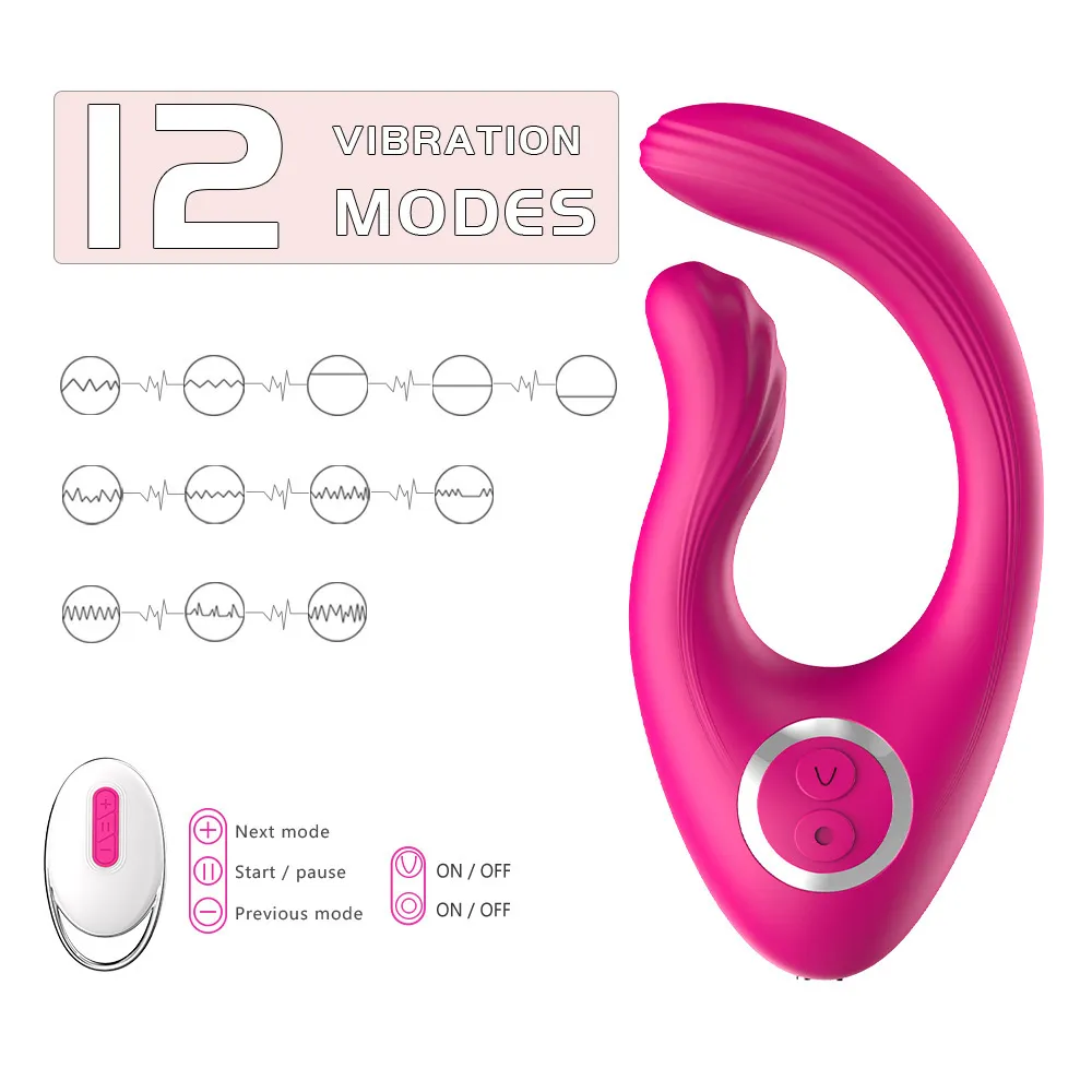 Dildo Vibrator Dual Motor para łechtaczka Penis Paris Stymulator seksowne zabawki dla kobiet zdalne masturbator