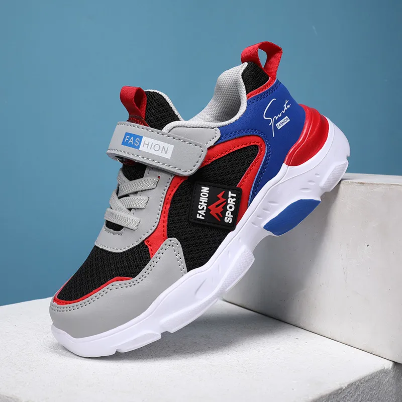 KGFHE Summer Childrens Fashion Sports Shoes Boys Running Leisure Breattable Outdoor Kids Shoes Lightweight Sneakers Shoes 220606