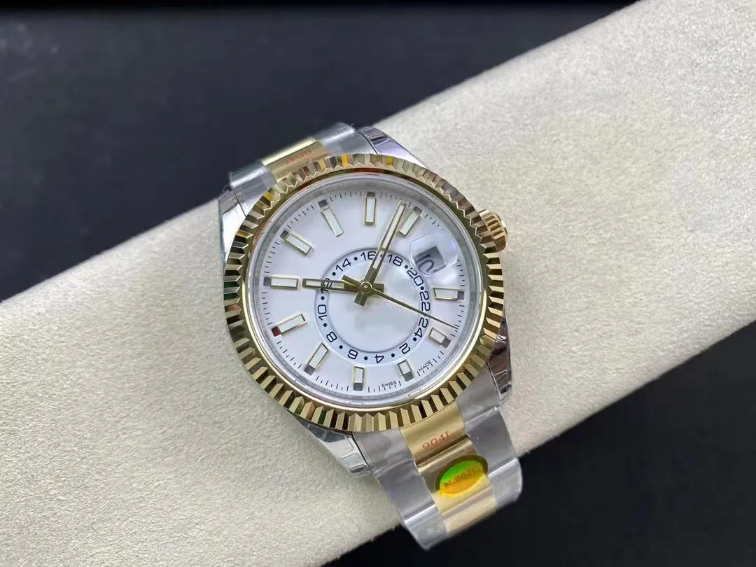 Top Men's 42mm Watch N Factory V2 9001 Automatic Mechanical Movement 904L Sapphire Glass Ultra Thin wristwatch montre de luxe251r