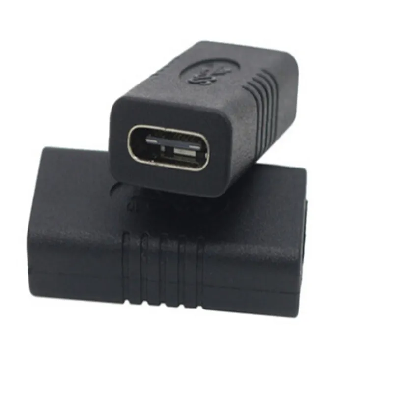 Портативный USB-тип C Адаптер женский в женский преобразователь USB-C Зарядный заряд