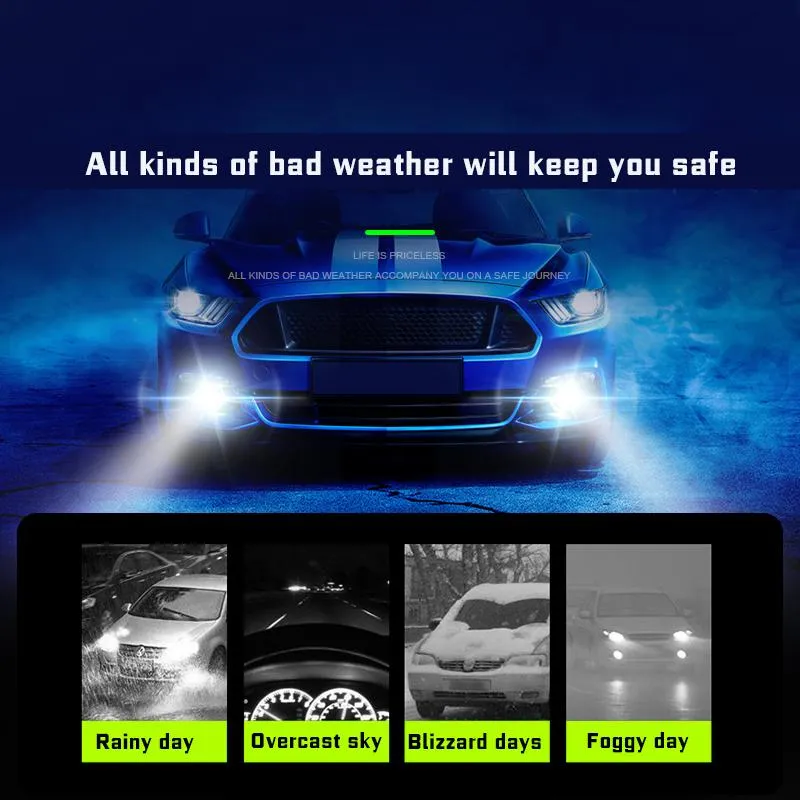 H7 H16 H8 FOG Lights Лампочка H11 Светодиодная лампа Туман