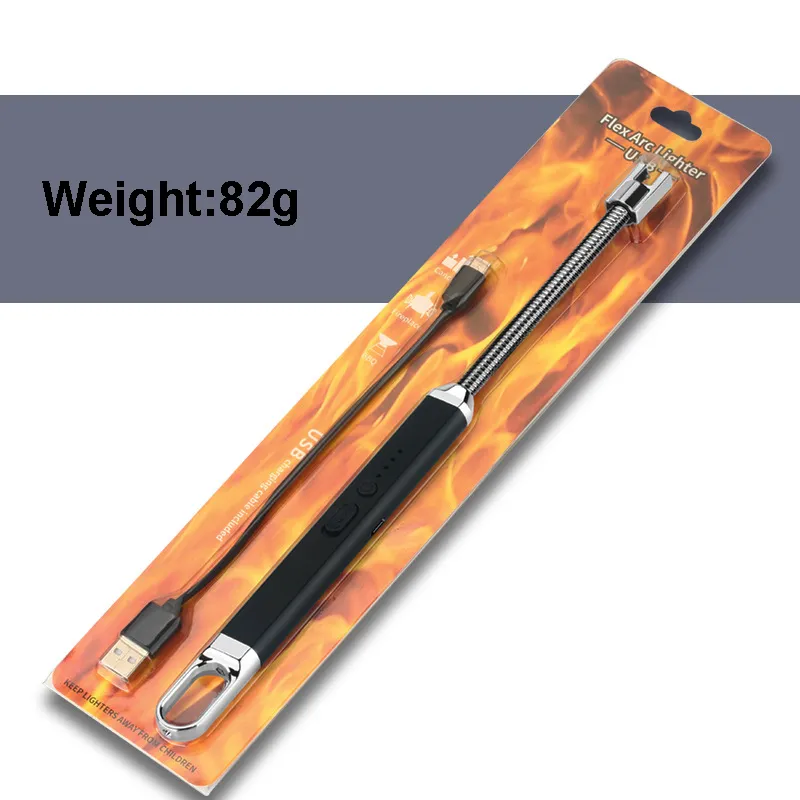 Candle Lighter Windproof Electric BBQ Arc Lighter With Power Display for Candle Gas Stove Fireplace BBQ Kitchen Grills