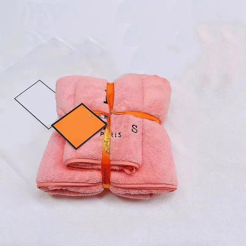 Fashion Bath Towel Set Coral Velvet Designer Towel Letter Face Towels Luxury Absorbent Men Womens Wash Cloths Towels 2205213D