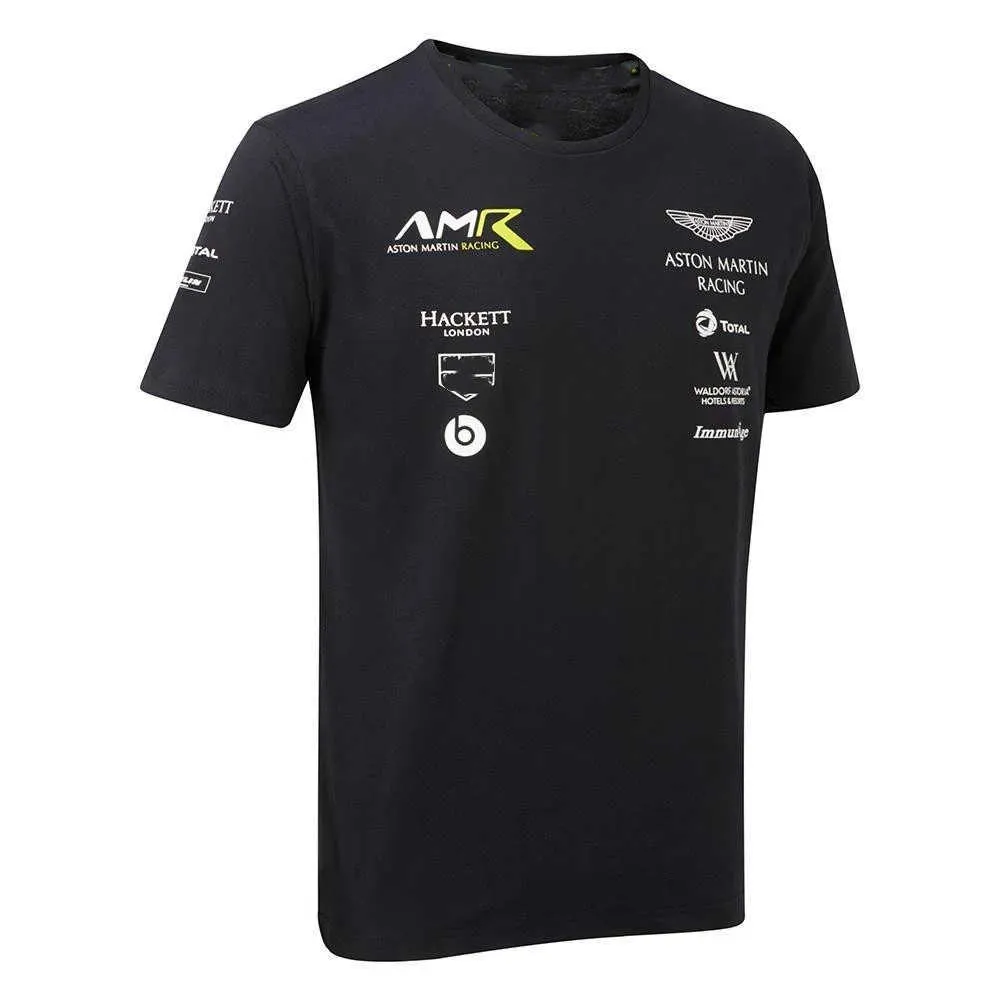 2022 Nouvelle équipe de course Formule 1 T-shirts courts Vente Aston Martin Vettel Driver Thème Hommes et femmes spectateurs été 1z7i