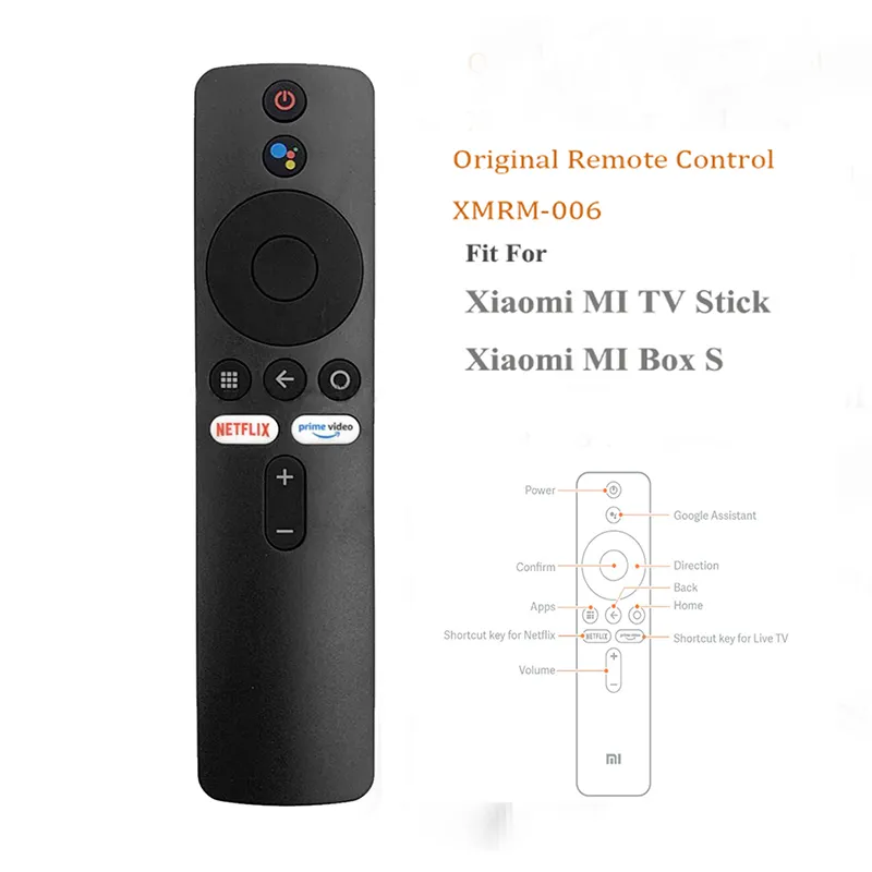 Dla Xiaomi Mi Box S XMRM 006 TV Stick MGZ 22 AB MDZ 24 AA SMART BLUETOOTH GOOT RAMOTOWY CONTROŚ