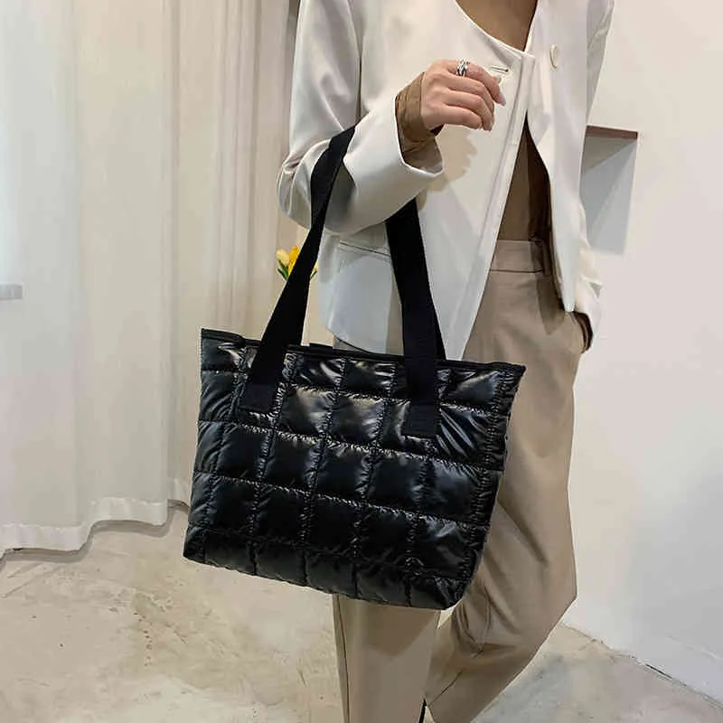 Automne et hiver nouveau sac à vêtements en coton Fengling treillis fil brodé sac à bandoulière pour femme grande capacité sac à main sac pour femme