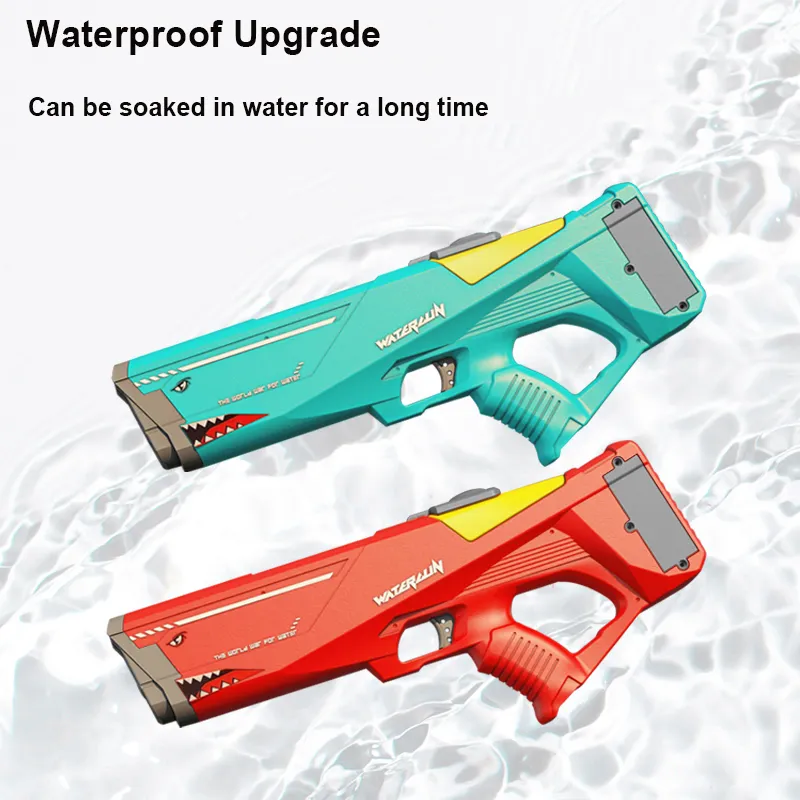 مسدس ماء كهربائي أوتوماتيكي من Roclub مسدس لعب صيفي s 500 مللي سمك قرش عالي الضغط قتال أطفال للشاطئ 220715