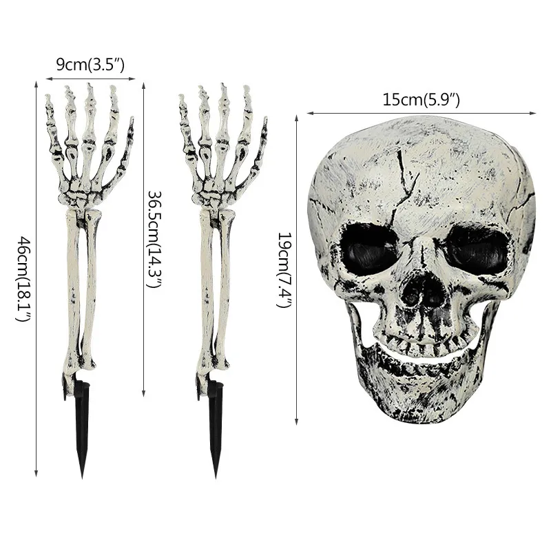 Anderes Event Partyzubehör Halloween Fake Skull Skeleton Human Hand für H 220823
