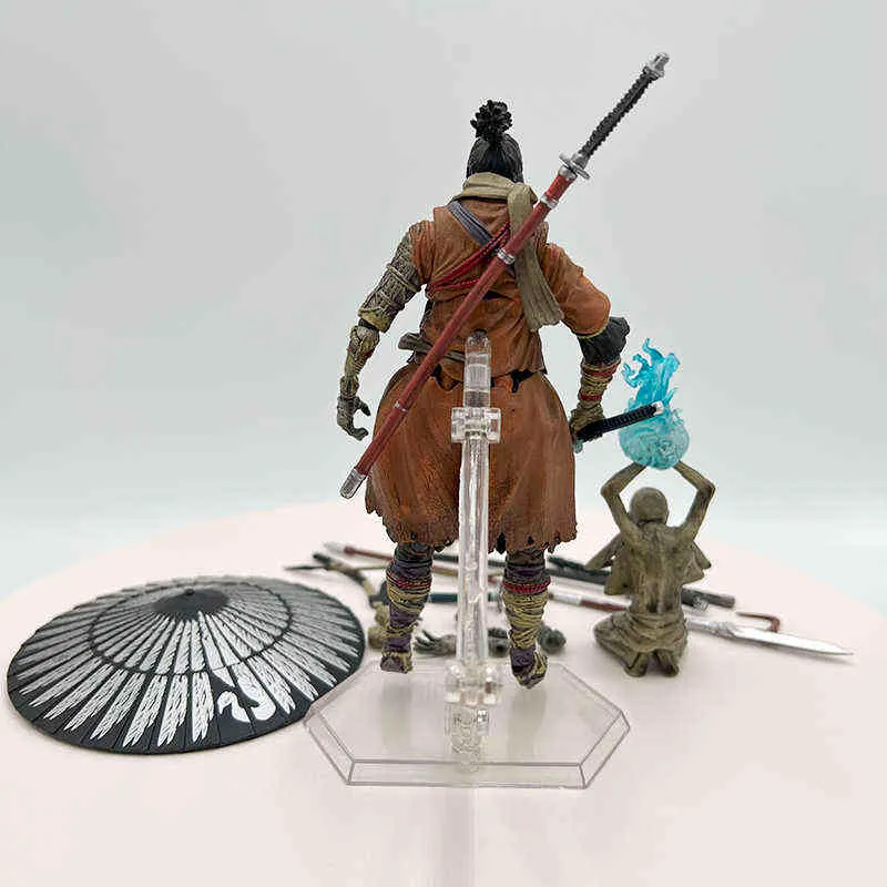 15 cm Figma 483 dx ombre sekiro muoiono due volte anime figura sekiro dx figurina collection modello bambolo giocattolo regalo1947001