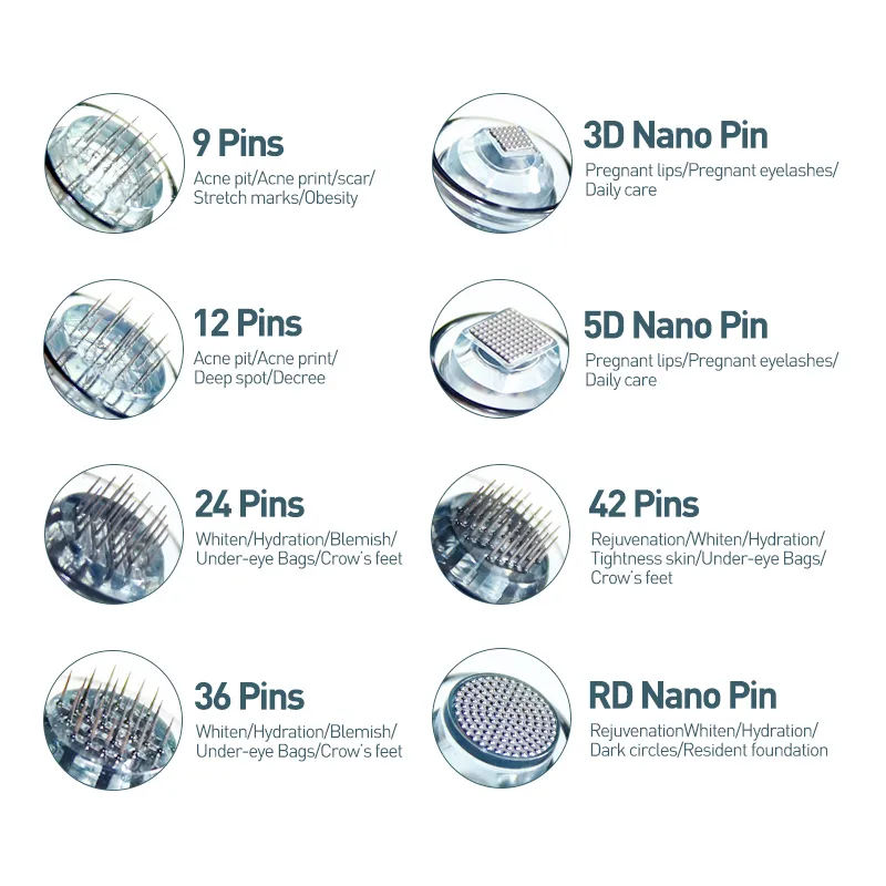 BAYONET CARTRIDGE Ersättning för Drpen M8 Micro Needle 11 Pin36 Pin5D Nano Micro Skin Needling Tip Derma Stamp 2206183409908