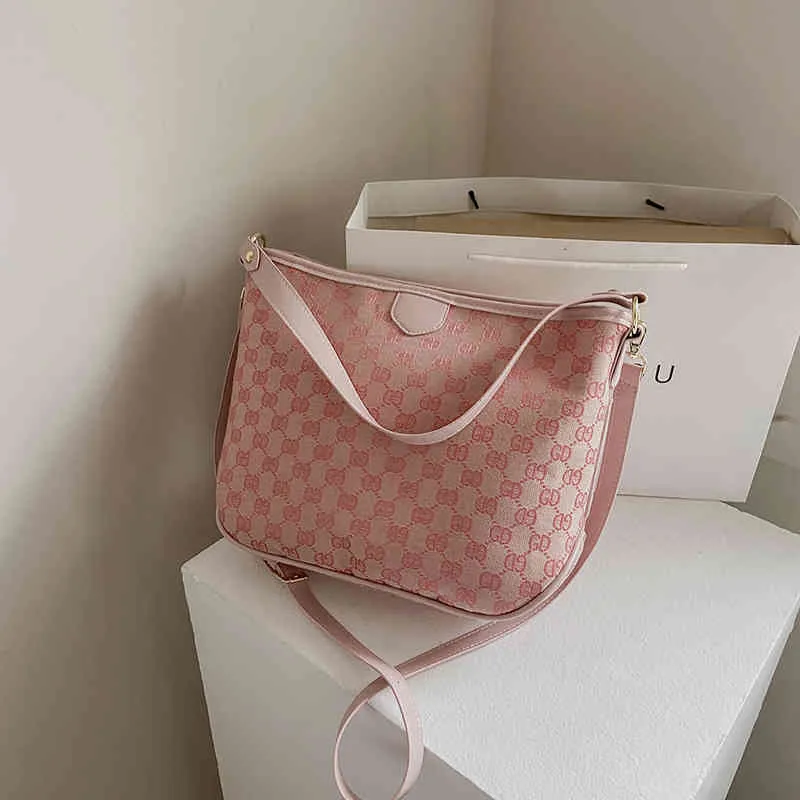 Handbags 70% Off design bag 2022 new printing large capacity One Shoulder Messenger Bag Tote women's sling purses