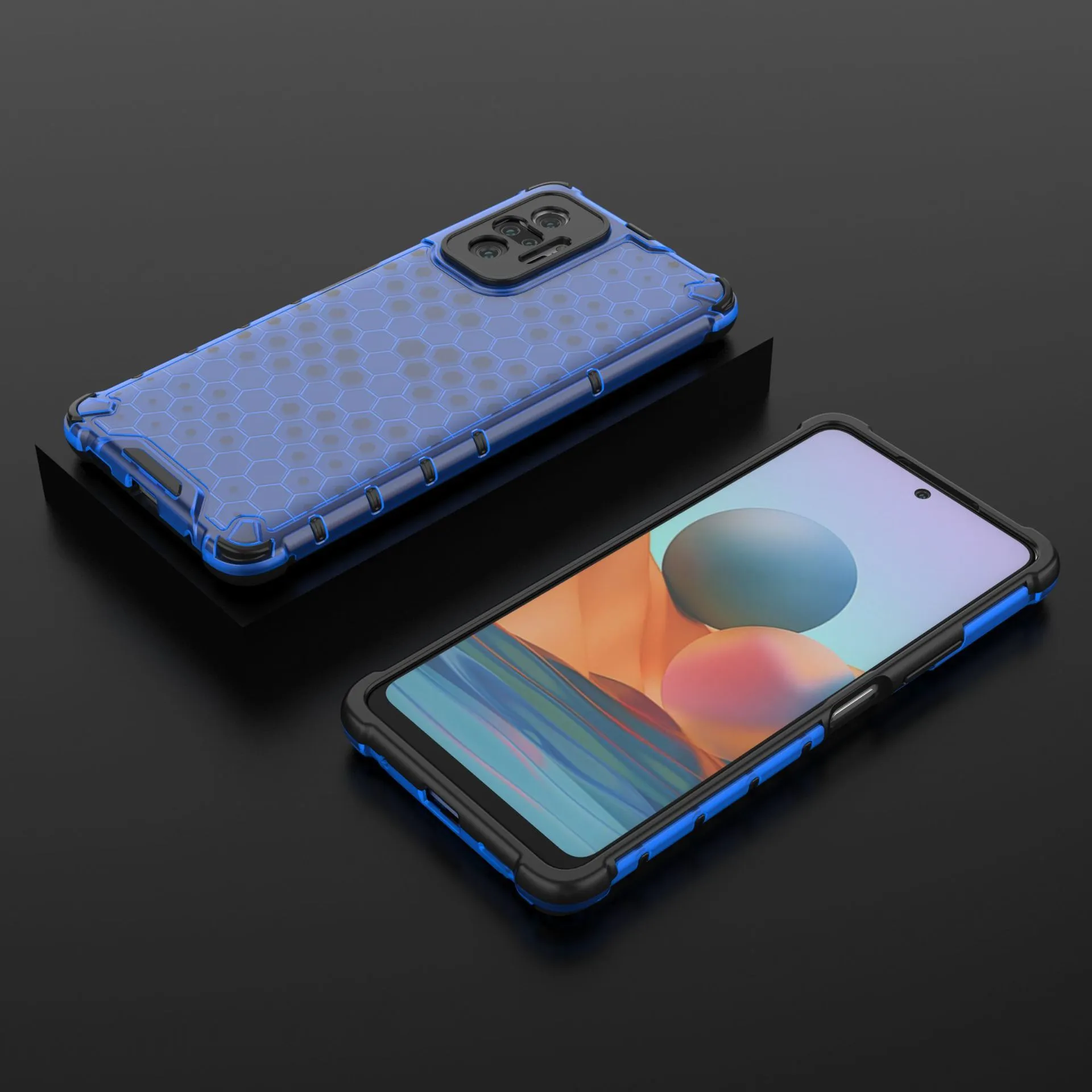 Beschermende ruggevallen voor Redmi, transparante schokbestendige mobiele telefoon Case met hard plastic, voor Xiaomi Redmi Note 10 Pro Max