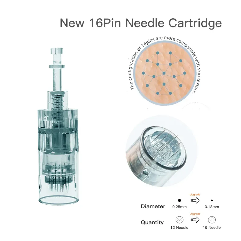 BAYONET CARTIDE remplacement pour DRPEN M8 Micro Needle 11 Pin36 Pin5d Nano Micro Skin Eidling Tip Derma Stamp 2206184252505