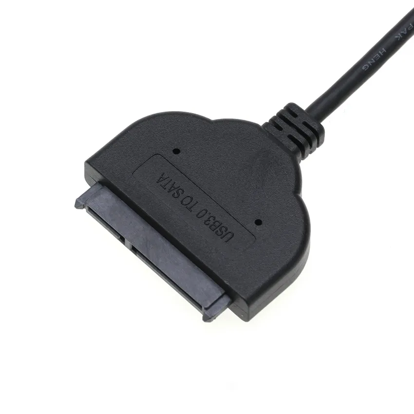 Cabo conversor USB 3.0 para Sata 22 pinos para unidade de disco rígido externo SSD HDD de 2,5 polegadas