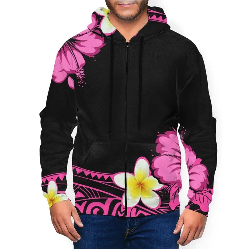بولينيزيا ساموا الوشم طباعة سحاب هوديي رجال عروض تعرق أسود عارضة أزياء الخريف مصنع قميص مصنع مخصص ديي 220722