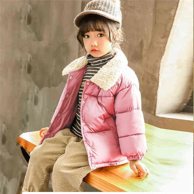 Girls Jackets 2021 Autumn Fashion Baby Boys Warm Jacket Outerwear 2-8 Year Children's Clothing Children Jackets Girl Down Padded Jacket J220718