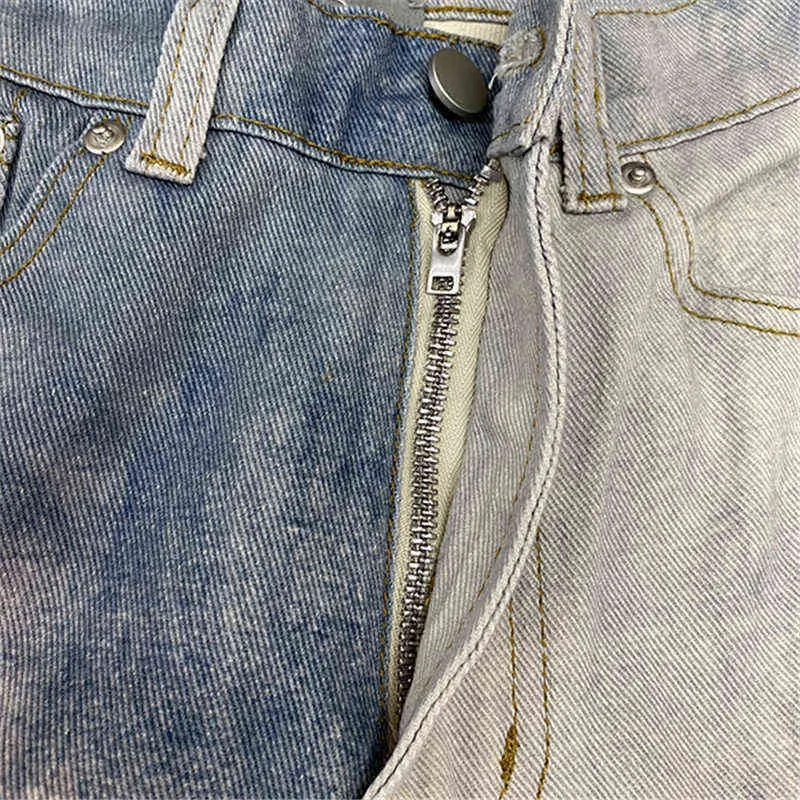Neue Ankunft 2022 Tie Dye Washed Mode Jeans Männer Beste Qualität Patchwork Casual Schwere Stoff Jean Frauen Hosen Hip Hop kleidung T220803