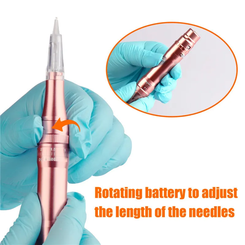 Draadloze permanente make -upmachine pen professionele wenkbrauwen lip tattoo microblading diy met cartridge naald 220624