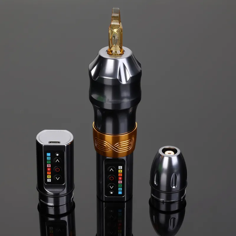 2 Batterie EXO Wireless Tattoo Pen Machine leistungsstarke motor leichte Lithiumkünstler -Werkzeug 2205212063089