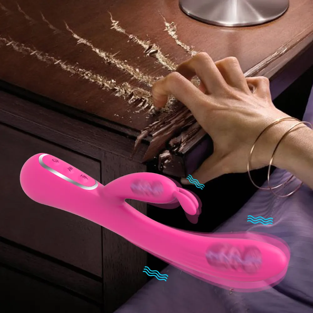 Kraftfull G Spot Rabbit Vibrator kvinnlig dildo för kvinnor klitoris stimulering manlig onanator erotiska varor sexiga leksaker vuxna 18