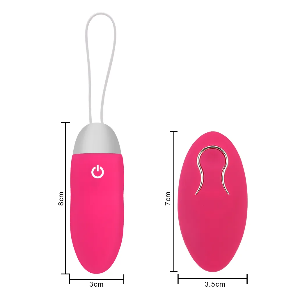 G Spot Clitoris Stimulation Sexiga leksaker för kvinnor som vibrerar ägg Vaginalbollar 10 Frekvens Anal Massager