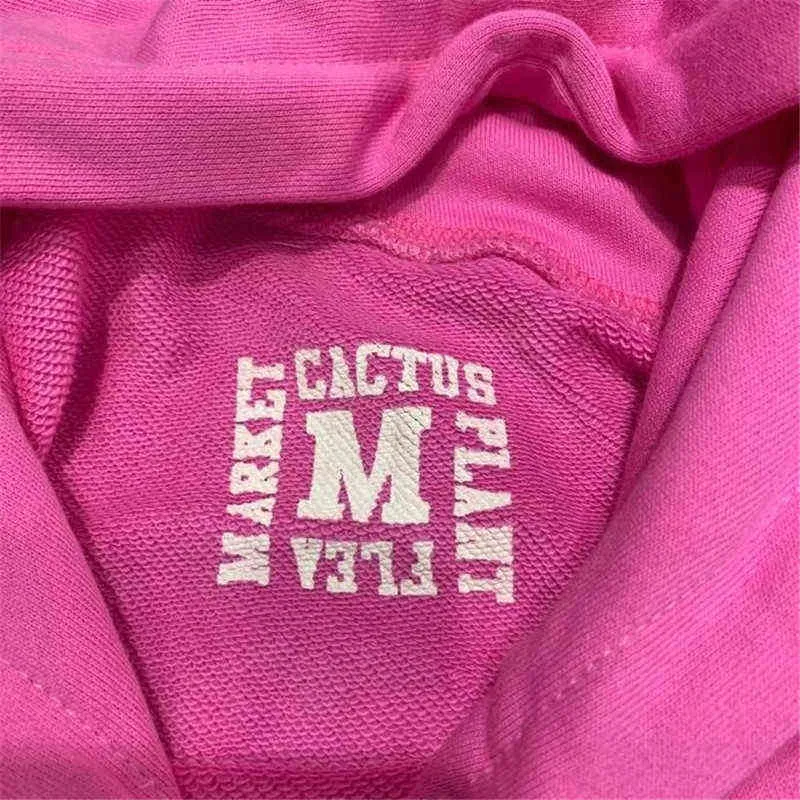 Ağır kumaş pembe cpfm.xyz Frost kapüşonlu 3d köpük baskısı cpfm.xyz kazak kapüşonlu sweatshirts t220802