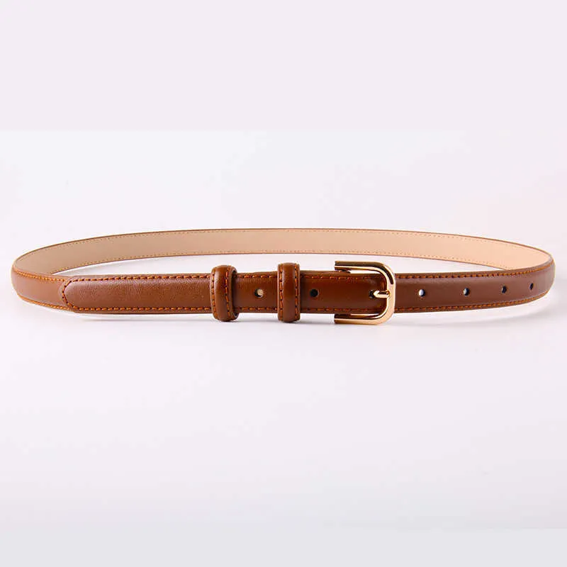 2022 Topselling selling Novo cinto de garotas coreanas Moda multicolor Slim Simples Women Women's Versatile Fin Classic Luxury Belts