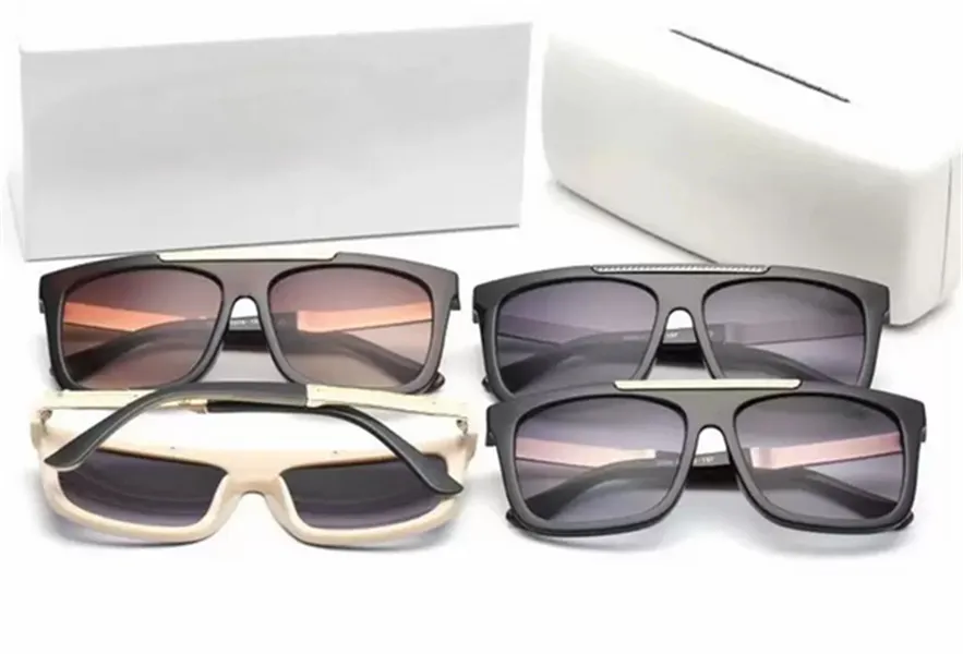 Moda moderna ed elegante 9264 occhiali da sole da uomo flat top occhiali da sole quadrati donna occhiali da sole vintage oculos de sol Immagine box246O
