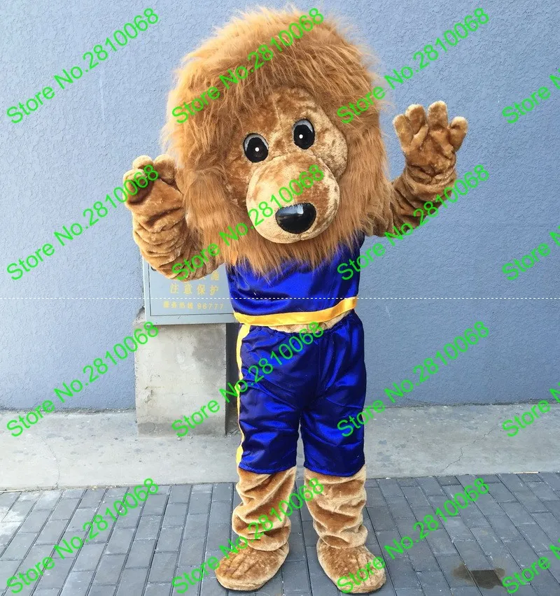 Costume da bambola mascotte Può essere lavato con acqua Materiale EVA Casco che fa indossare vestiti Costumi mascotte leone Cartoon Apparel 394