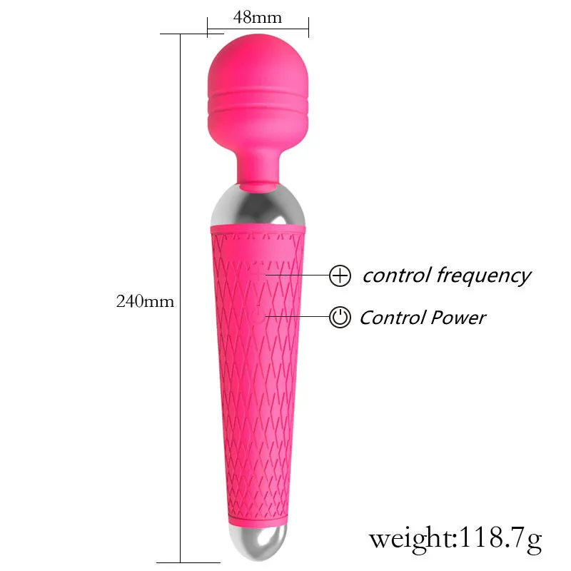 Vibromasseurs magiques pour femmes produits sexy AV adultes jouets rechargeables USB Clitoris