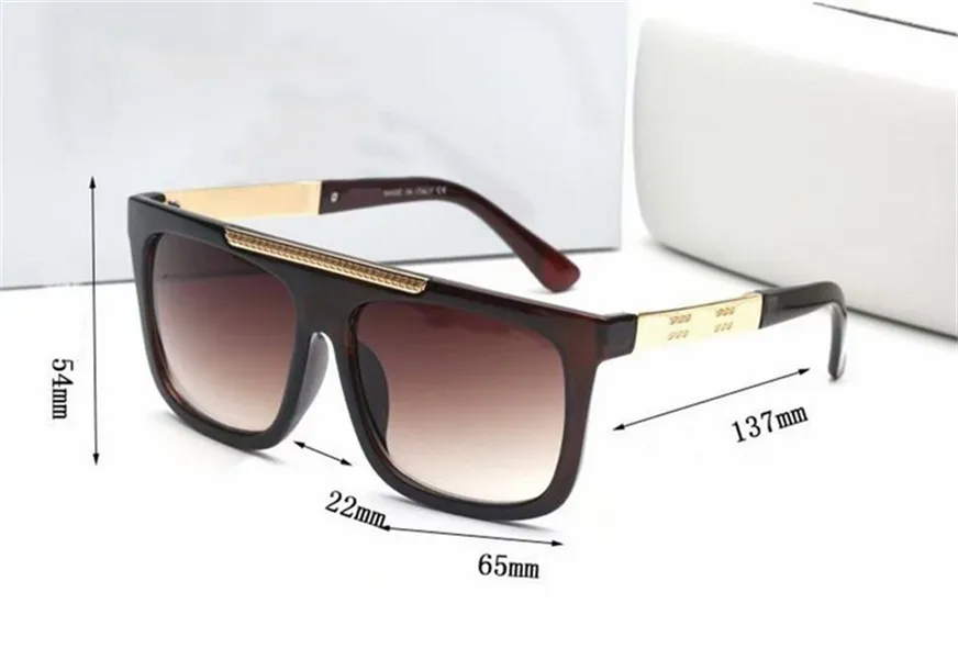 Moda moderna y elegante 9264 hombres gafas de sol planas gafas de sol cuadradas para mujeres gafas de sol vintage gafas de sol Imagen box246O