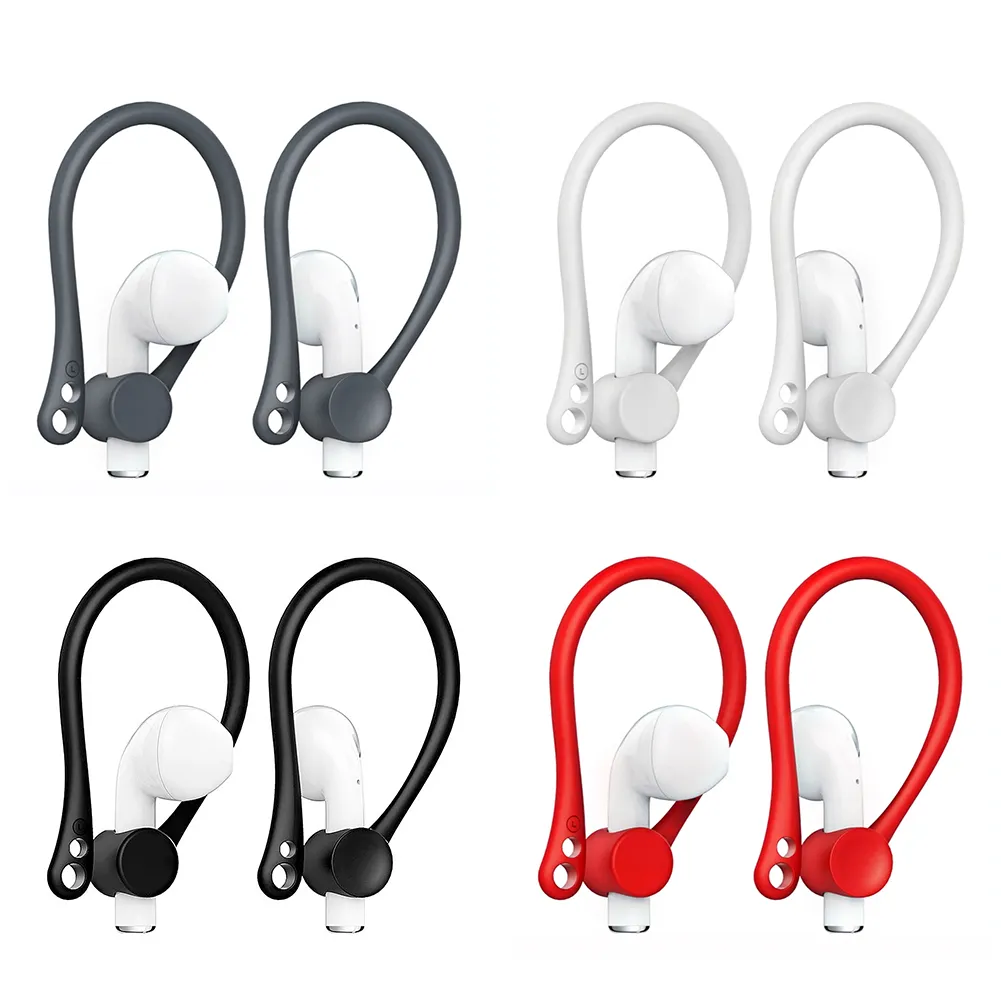 Sport Silikonowy ucho Haczyki do Apple Airpods 3 2 1 Słuchawki Bluetooth Anti-Fall Słuchawki Akcesoria Sleeve Earhook Holder