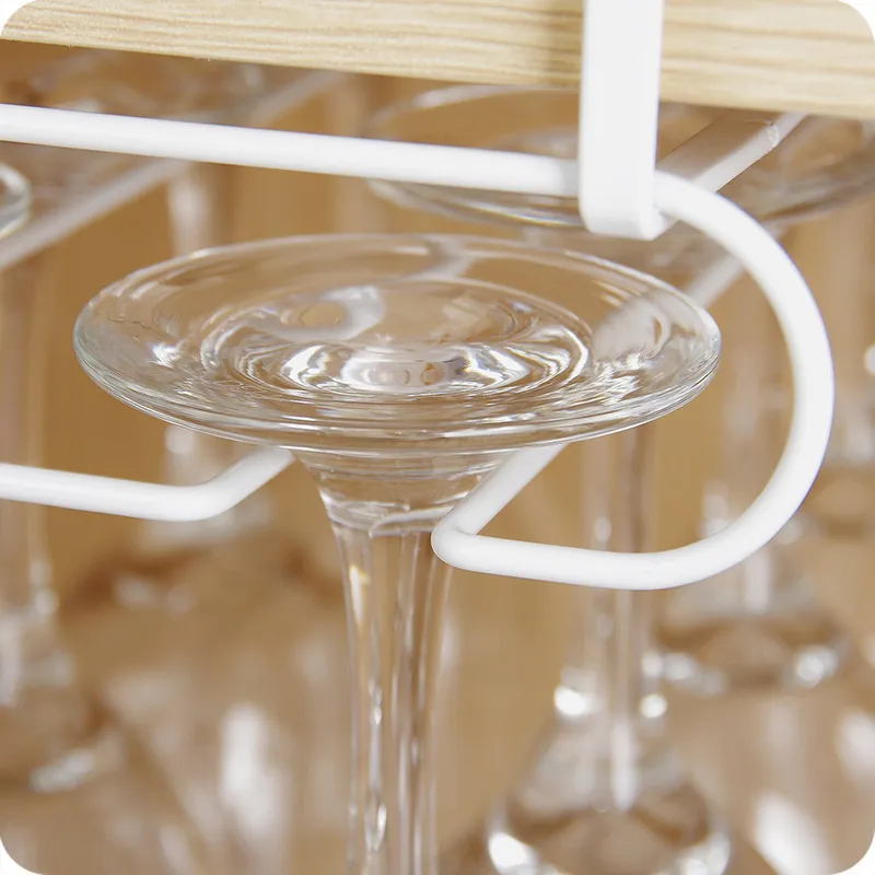 Nützliches Edelstahl-Weinregal aus Glas für Halter, Gläser, Aufbewahrung, Bar, Küche, 6–9 Tassen, Hängeregal, 220509