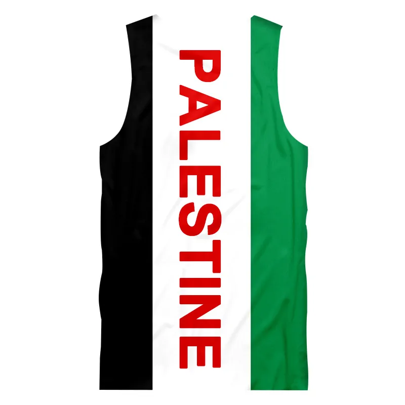 OGKB 3D Print za darmo Palestine Men Tank Top Summer Custom DIY Shirt Save Save Keep Peace Fitness Oversised 220713