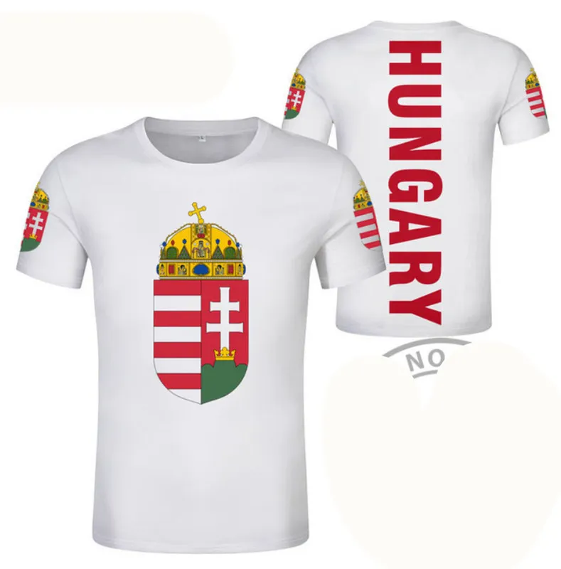 Macaristan T Shirt DIY Özel Yapım İsim Numarası Hun T Shirt Nation Flag Hu Macar Ülke Kolej Baskı P O S Giyim 2206143755046