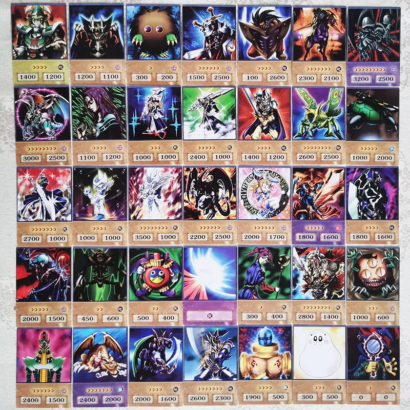 100 pièces Yu-Gi-Oh cartes de Style Anime yeux bleus magicien foncé Exodia obélisque Slifer Ra Yugioh DM classique proxy bricolage carte enfants cadeau 220726