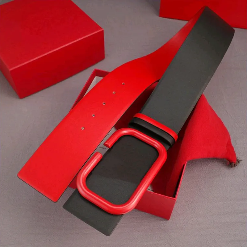 Mujeres Diseñadores de lujo Cinturón Carta de hebilla roja Cinturones para mujeres Ceintura de la mujer de la cintura de moda de la moda 7 0CM 2204012255D